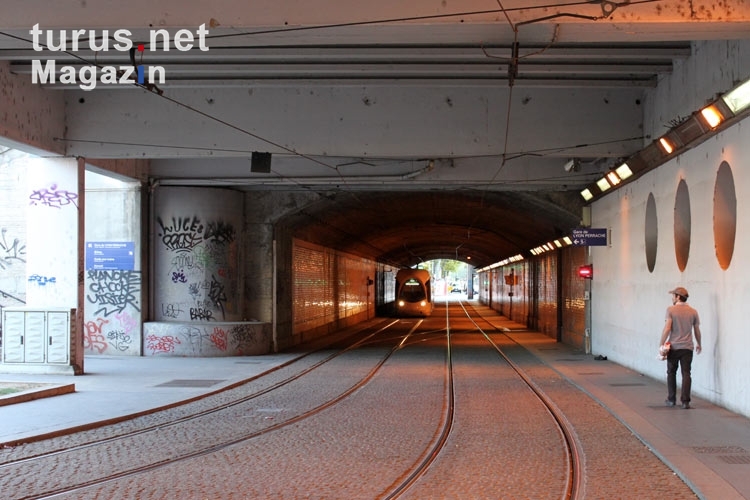 Straßenbahntunnel in Lyon