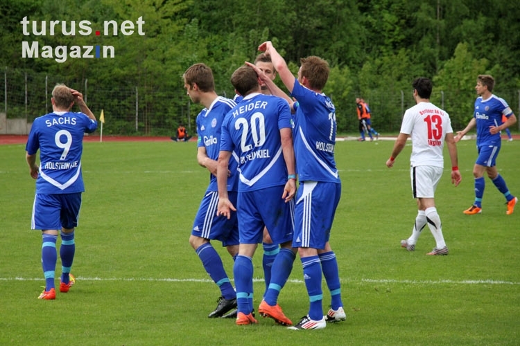 Freude nach dem Treffer zum 2:0 beim Berliner AK, 06. Mai 2012