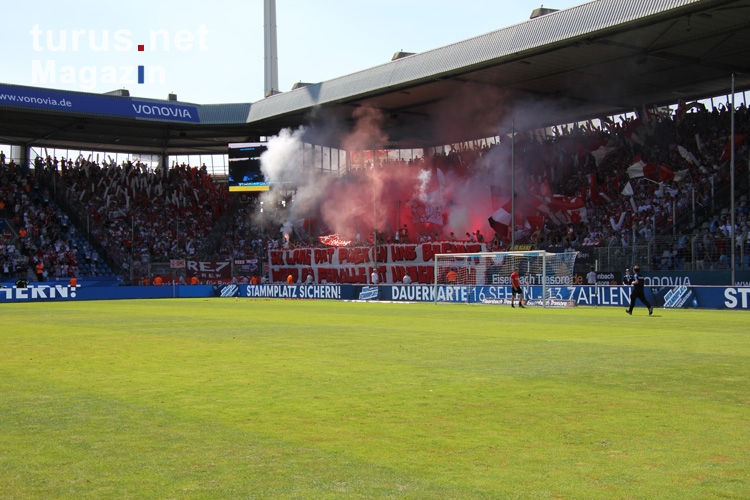 Pyroshow FC Köln Fans in Bochum