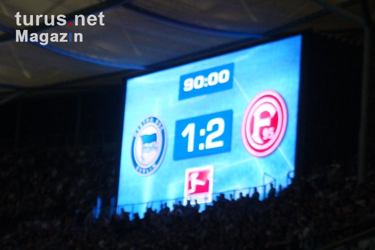 ganz bittere Niederlage für Hertha BSC: 1:2 gegen Fortuna Düsseldorf in der Relegation