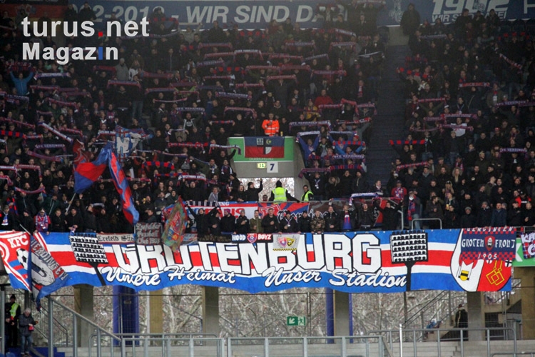 KFC Fans Support gegen Rostock