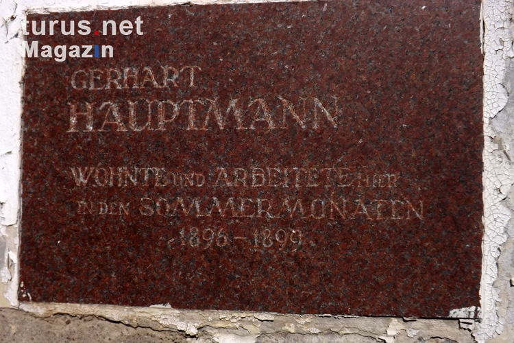 Gedenktafel Gerhart Hauptmann