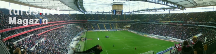 Panoramaaufnahme des Stadions von Eintracht Frankfurt