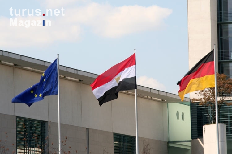 Flaggen: Europa, Ägypten & Deutschland