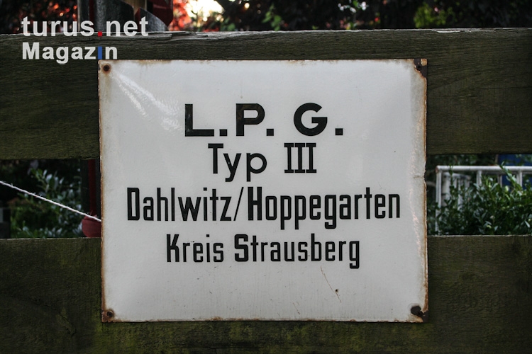 LPG Schild Dahlwitz-Hoppegarten