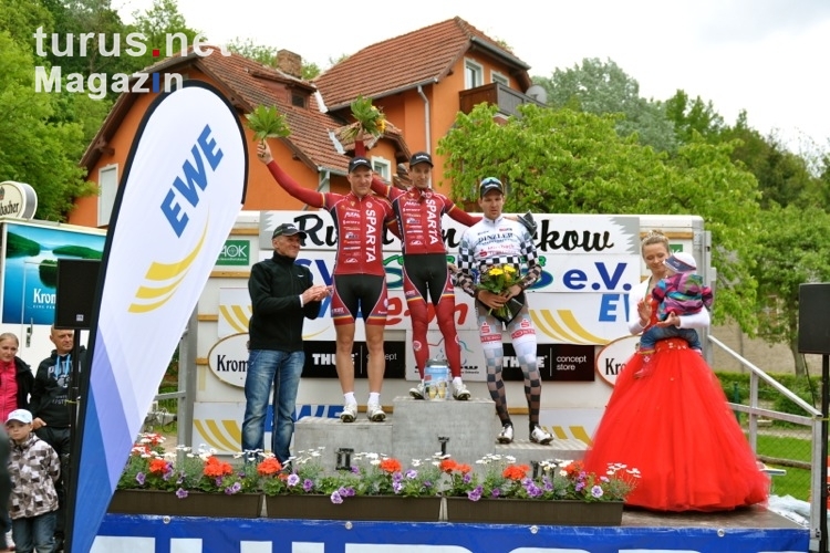 Siegerehrung Eliterennen, Radfest Rund um Buckow 2012