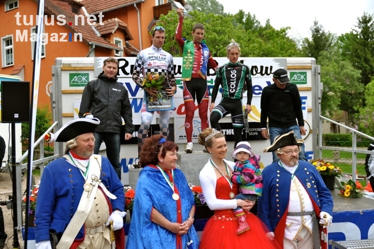 Siegerehrung Eliterennen, Radfest Rund um Buckow 2012