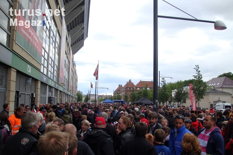Das Stadion Parken in Kopenhagen / Dänemark, Spielstätte des FC Kopenhagen