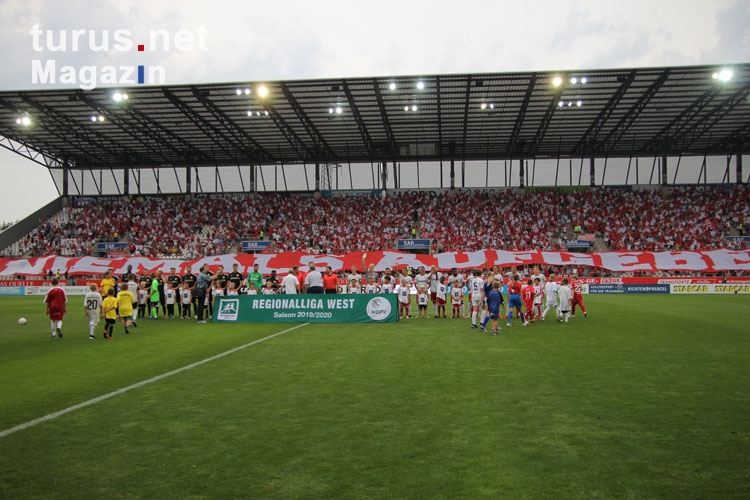 Niemals aufgeben Choreo RWE Saisonauftakt Regionalliga 2019/2020