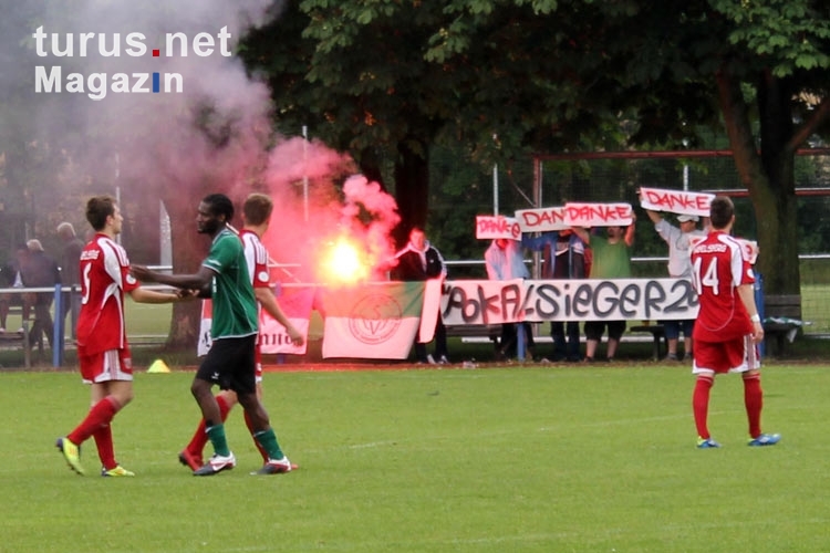 Pyrotechnik beim Spiel SV Babelsberg 03 II gegen SV Falkensee-Finkenkrug