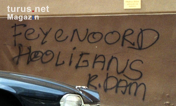 Feyenoord-Schriftzug an einer Hauswand