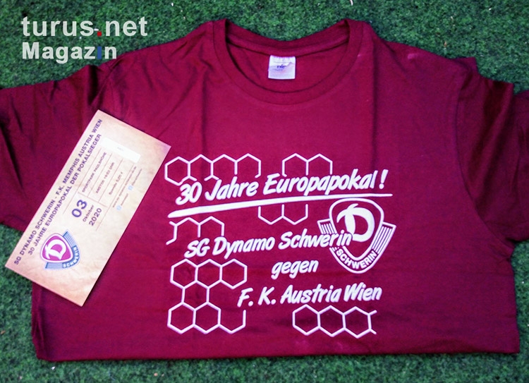 Dynamo Schwerin: Corona Shirts 30 Jahre Europapokal