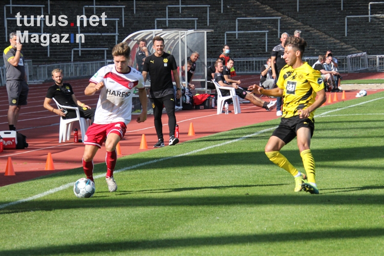 Sandro Plechaty BVB U23 gegen RWE Spielszenen 20-09-2020