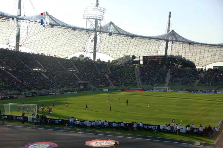 Münchner Olympiastadion, einstige Heimstätte des FC Bayern München