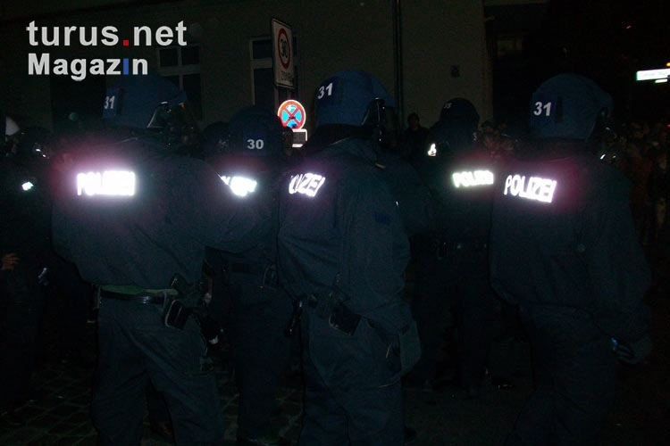 Walpurgisnacht in Berlin 2009: Polizei auf dem Posten