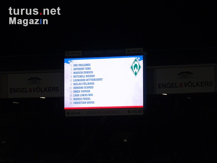 F.C. Hansa Rostock vs. SV Werder Bremen