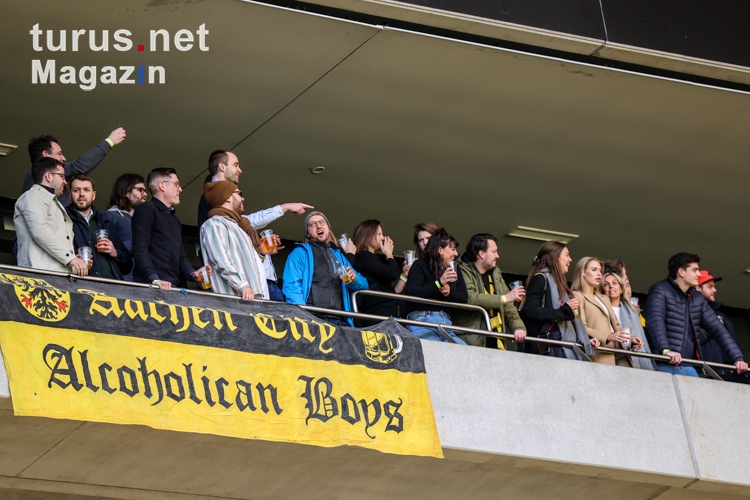 Alcoholican Boys, Aachen VIP Fans pöbeln in Richtung RWE Fans 10-04-2022