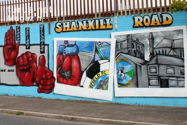 Shankill Road in Belfast, Northern Ireland