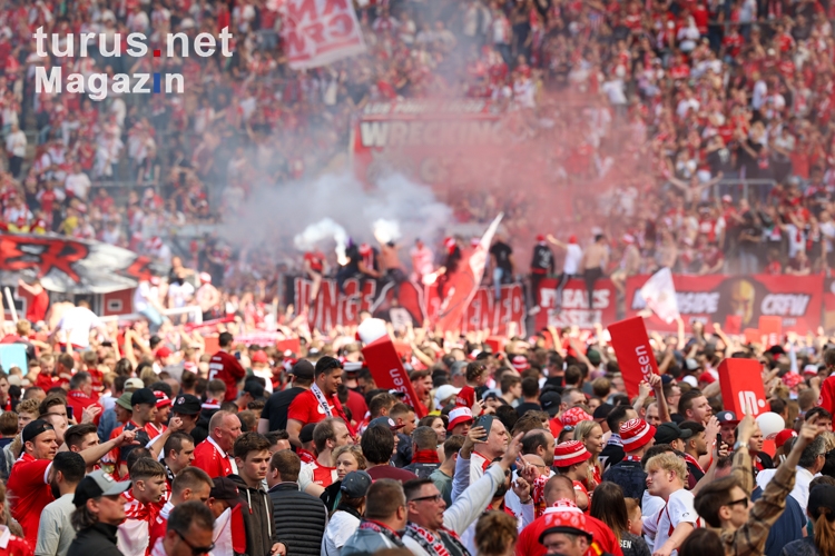 Rot-Weiss Essen Aufstiegsfeier im Stadion an der Hafenstraße 14.05.2022