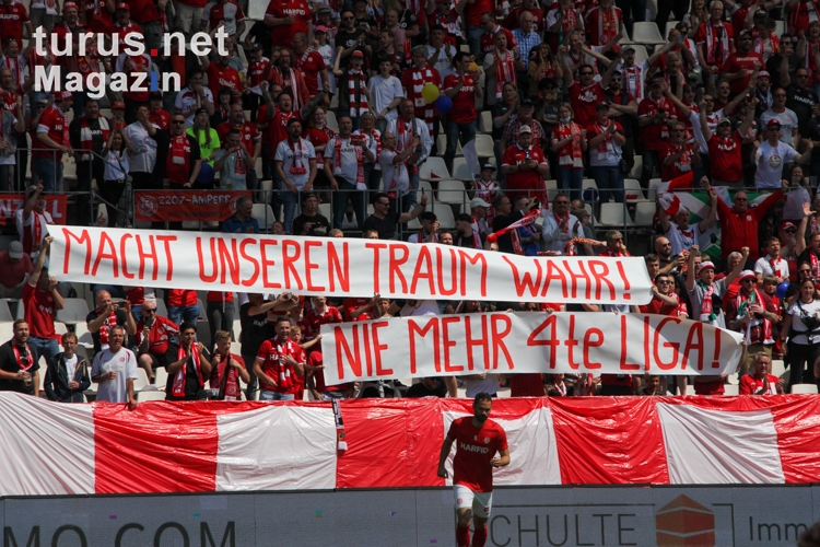 Rot-Weiss Essen Spruchband  vs. Rot Weiss Ahlen 14.05.2022