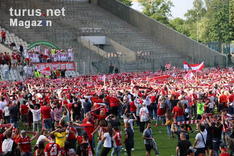 Rot-Weiss Essen Siegerehrung, Aufstieg 3. Liga 14.05.2022