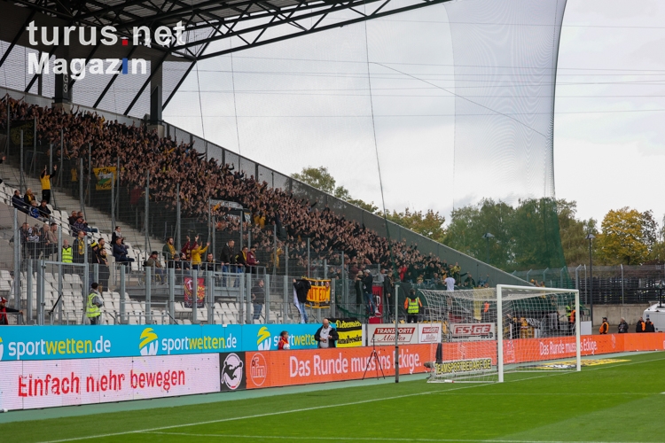 Support Fans von Dynamo Dresden in Essen 15.10.2022