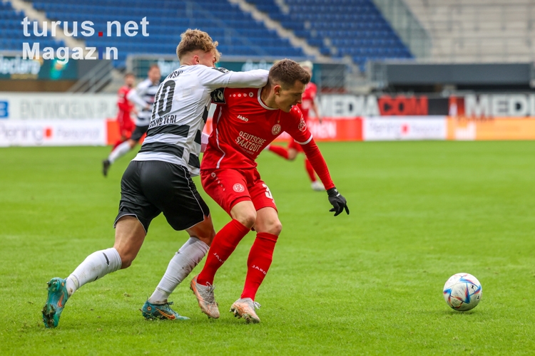 Thomas Eisfeld,  Joel Grodowski SC Verl vs. Rot-Weiss Essen 21.01.2023