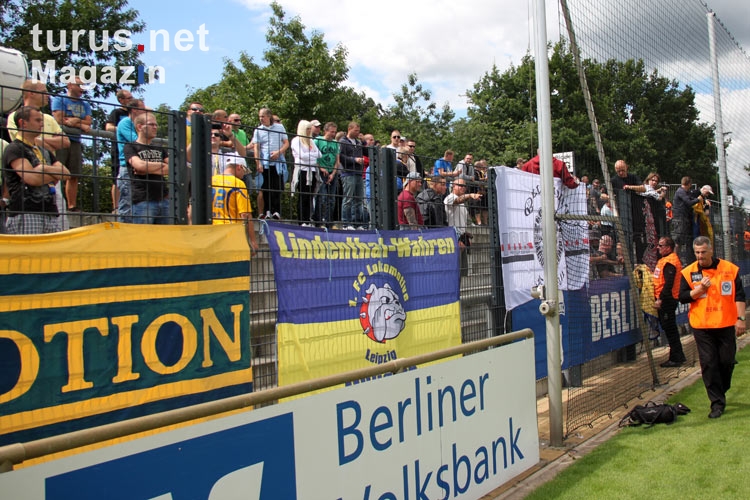 Gute Stimmung: Fans des 1. FC Lok im Berliner Amateurstadion