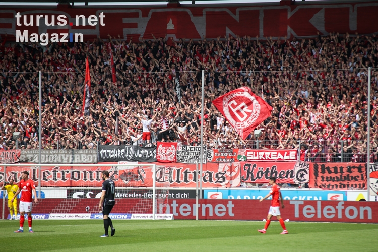 Support Halle Fans Hallescher FC vs. Rot-Weiss Essen 20.05.2023