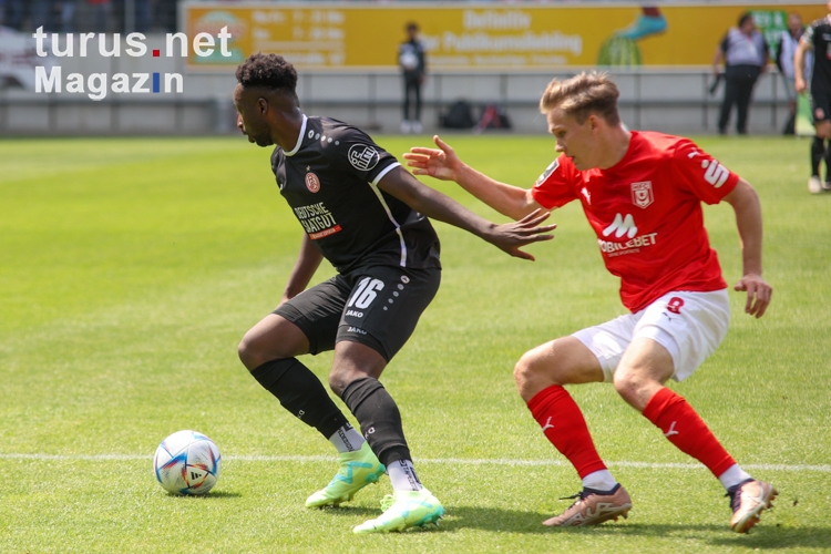 Mustafa Kourouma, Sebastian Müller Hallescher FC vs. Rot-Weiss Essen 20.05.2023
