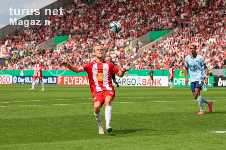 Lucas Brumme Rot-Weiss Essen vs. Hamburger SV Spielfotos 13.08.2023