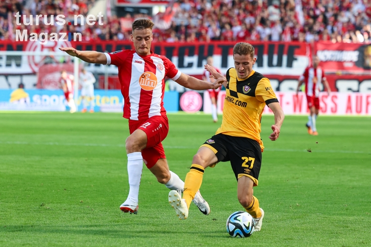Rot Weiss Essen vs. Dynamo Dresden Spielfotos 01.10.2023