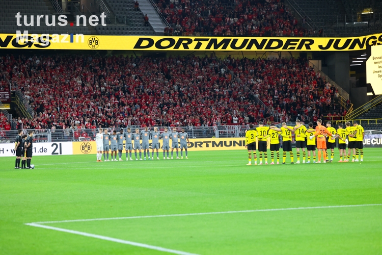Schweigeminute für Israel Borussia Dortmund U23 vs. Rot-Weiss Essen 13.10.2023
