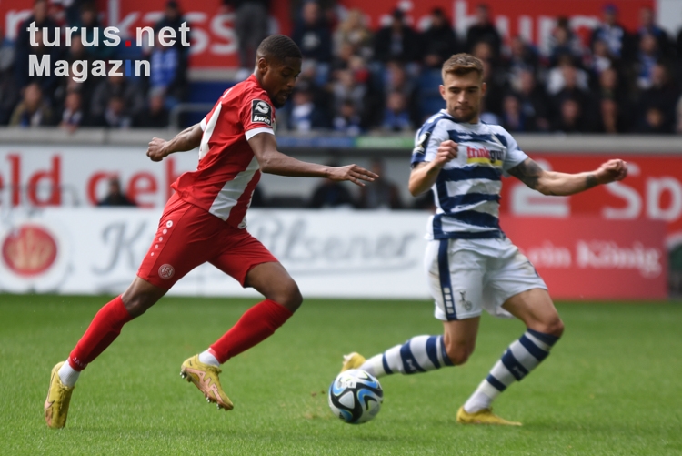Isaiah Young 3. Liga MSV Duisburg - Rot-Weiss Essen Spielfotos 26.09.2023