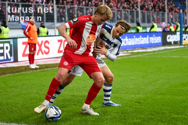 Felix Götze Casper Jander 3. Liga MSV Duisburg - Rot-Weiss Essen Spielfotos 26.09.2023