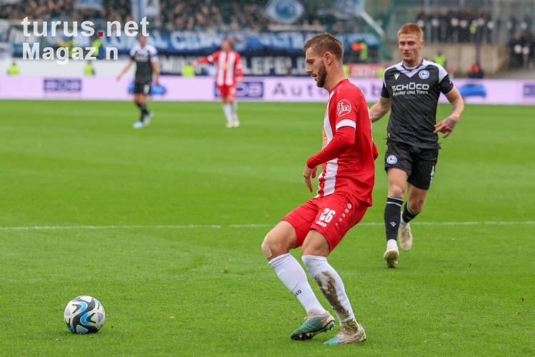 Torben Müsel Rot-Weiss Essen vs. Arminia Bielefeld Spielfotos 04.11.2023