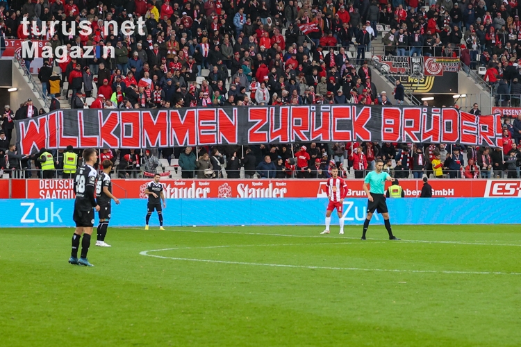 Willkommen zurück Brüder - RWE Fans Banner 