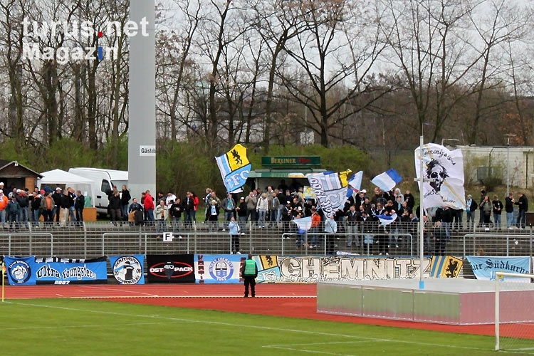 Fans des Chemnitzer FC in Berlin