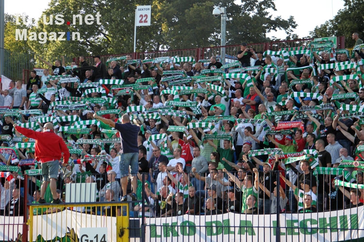 Fans / Ultras von Lechia Gdansk in Szczecin