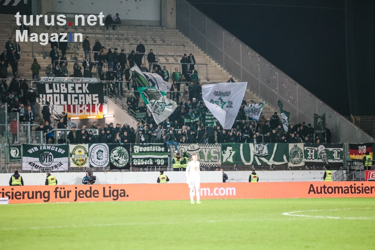 VfB Lübeck Fans in Essen 15.12.2023