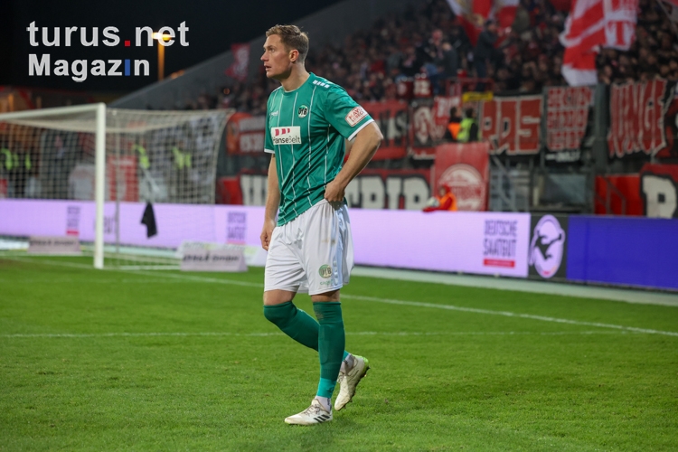 Jannik Löhden Rot-Weiss Essen vs. VfB Lübeck Spielfotos  15.12.2023