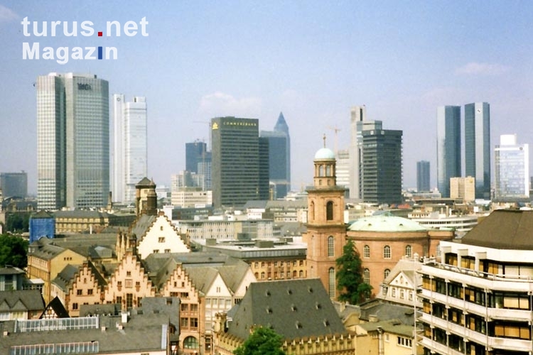 Skyline von Frankfurt am Main 1991