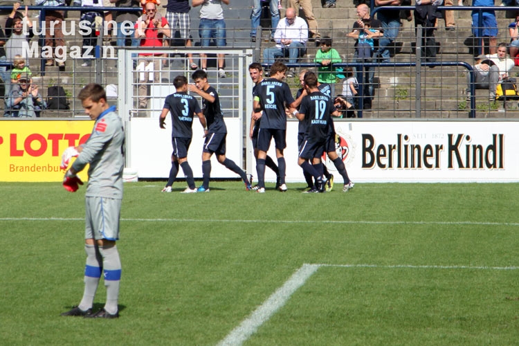 Babelsberger Torjubel nach dem 1:0 gegen Osnabrück