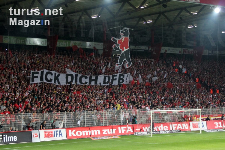 Klare Ansage der Union-Fans in Richtung DFB