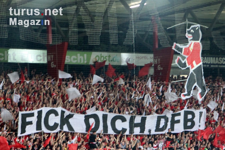 Klare Ansage der Union-Fans in Richtung DFB