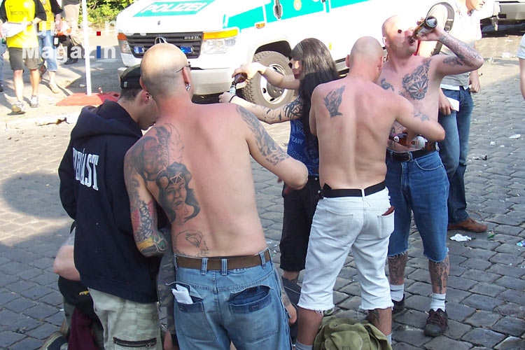 Dynamo Dresden Fans in Berlin, 2007