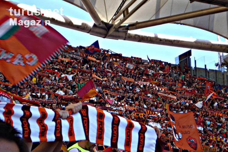 AS Roma, supporters in Stadio Olimpico, Italia