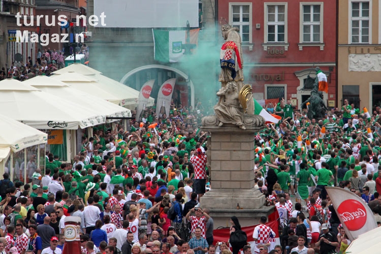 Croatia verus Ireland, before the match in Poznan, Euro 2012