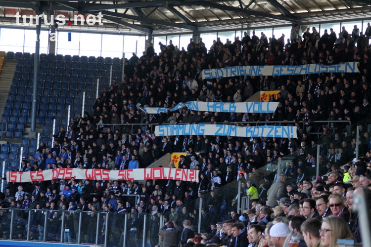 FC Hansa Rostock, Protest against closure of the south stand