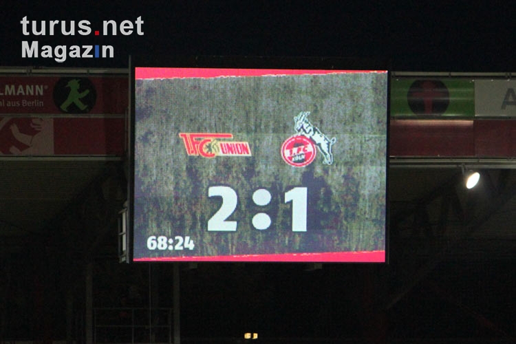 1. FC Union vs. 1. FC Köln: 2:1